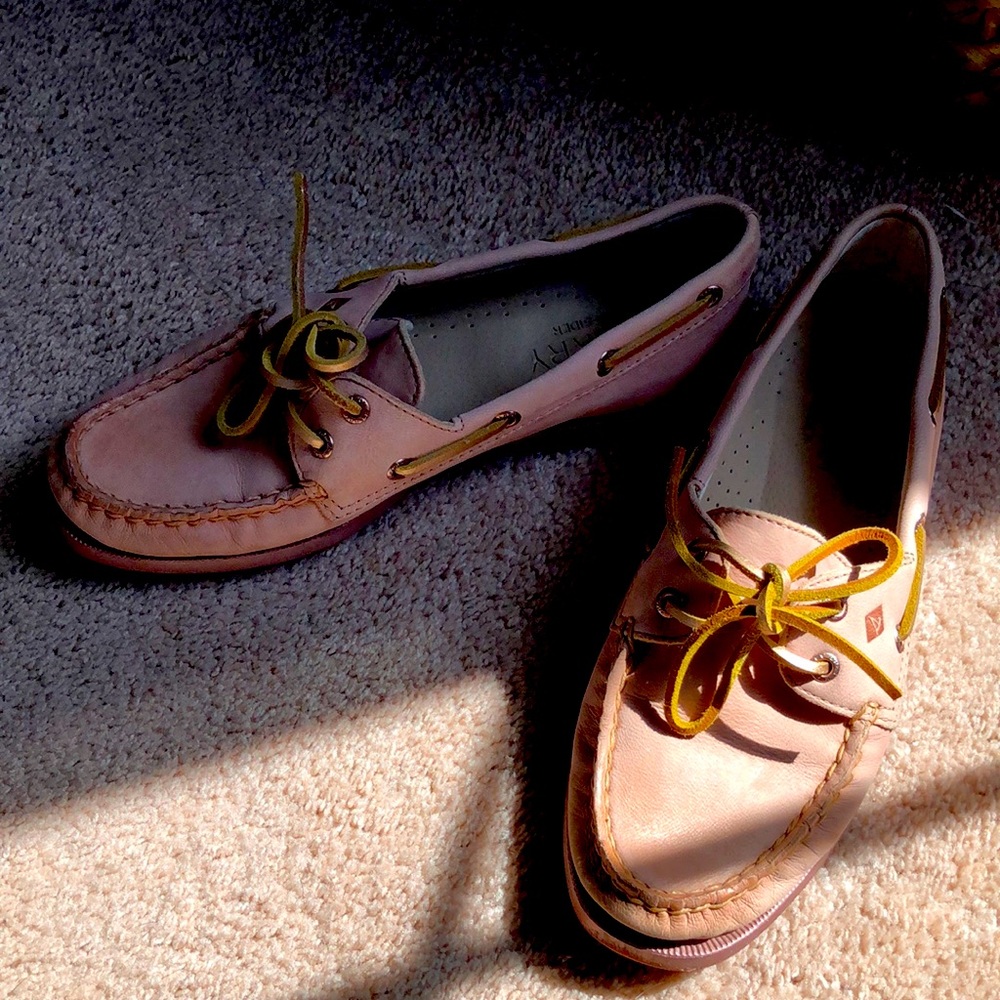 Sperry Top-Sider Women's Authentic Boat Shoe size 7 shimmer rose